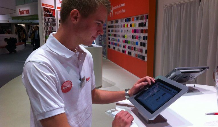 Hama use Maclocks iPad Enclosures at IFA 2012 trade show