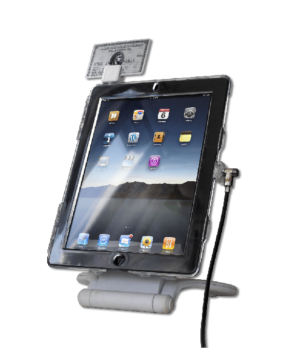 Maclocks iPad lock POS clear case and rotating stand