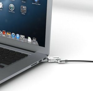 Maclocks MacBook Pro Retina Bracket Lock with Wedge world's slimmest security cabe lock!
