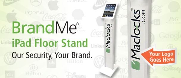 Maclocks BrandMe iPad Kiosk iPad floor stand