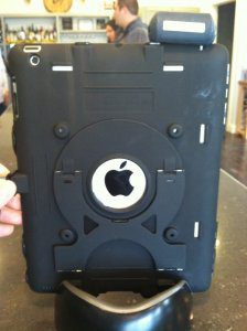 Maclocks iPad security case and lock bundle works great with Intuit card reader! 2