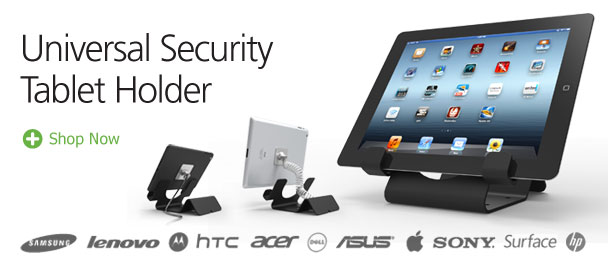 universal tablet holder with a lock by Maclocks