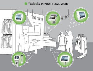 maclocks, locks, lock, retail, store, shop, shopping, ipad, kiosk, tablet, holder, solution, pole, enclosure, brandme, stand