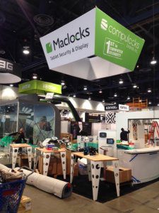 Maclocks CES Booth Setup