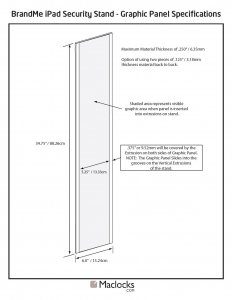 ClingOnBrandMe Security Stand - Graphic Panel Specifications