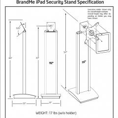 ClingOnBrandMe Security Stand Specs