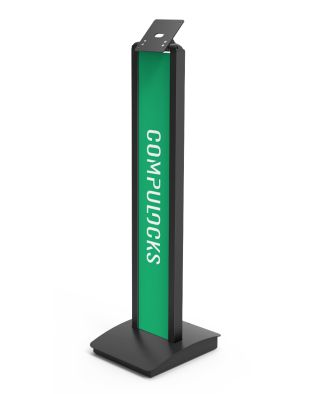 Brandable VESA Mount Security Floor Stand - Tiltable display Floor Stand