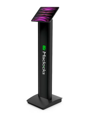 Brandable Floor Stand with Invisible Universal Tablet Mount