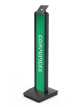 Brandable VESA Mount Security Floor Stand - Tiltable display Floor Stand