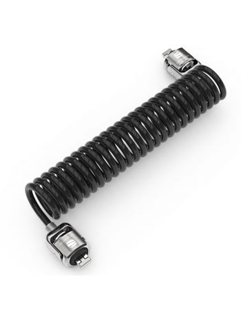 Dual Head Coiled Cable Keyed Lock