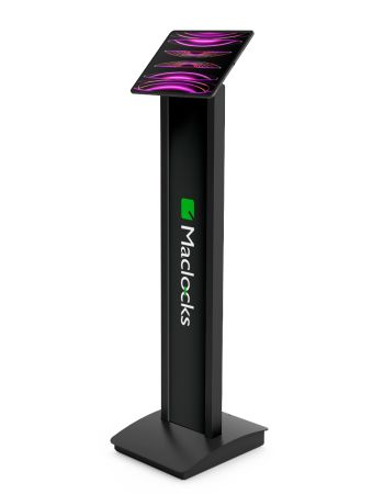 Brandable Floor Stand with Invisible Universal Tablet Mount