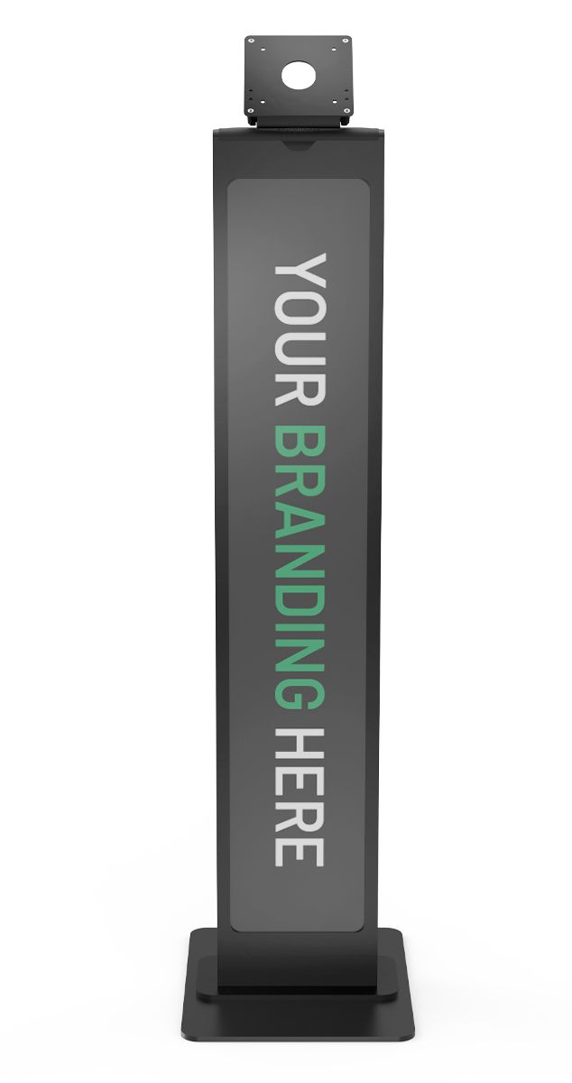 Brandable VESA Mount Security Floor Stand - Tiltable display Floor Stand