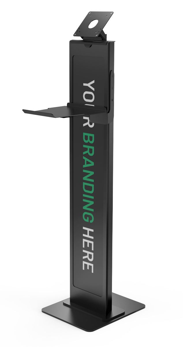 Brandable VESA Mount Security Floor Stand - Tiltable display Floor Stand
