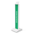 Brandable VESA Mount Security Floor Stand - Tiltable display Floor Stand