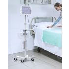Galaxy Tab Medical Rolling Kiosk - Rise Freedom