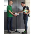 Surface Pro/Go Enclosure Portable Floor Stand - Space Adjustable