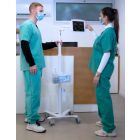 Galaxy Medical Articulating arm Rolling Cart - Rise Freedom Extended