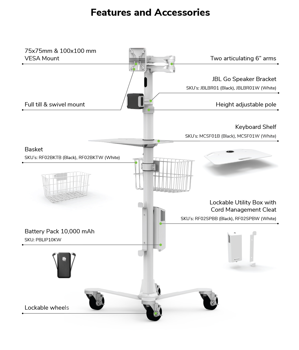 Rolling floor stand