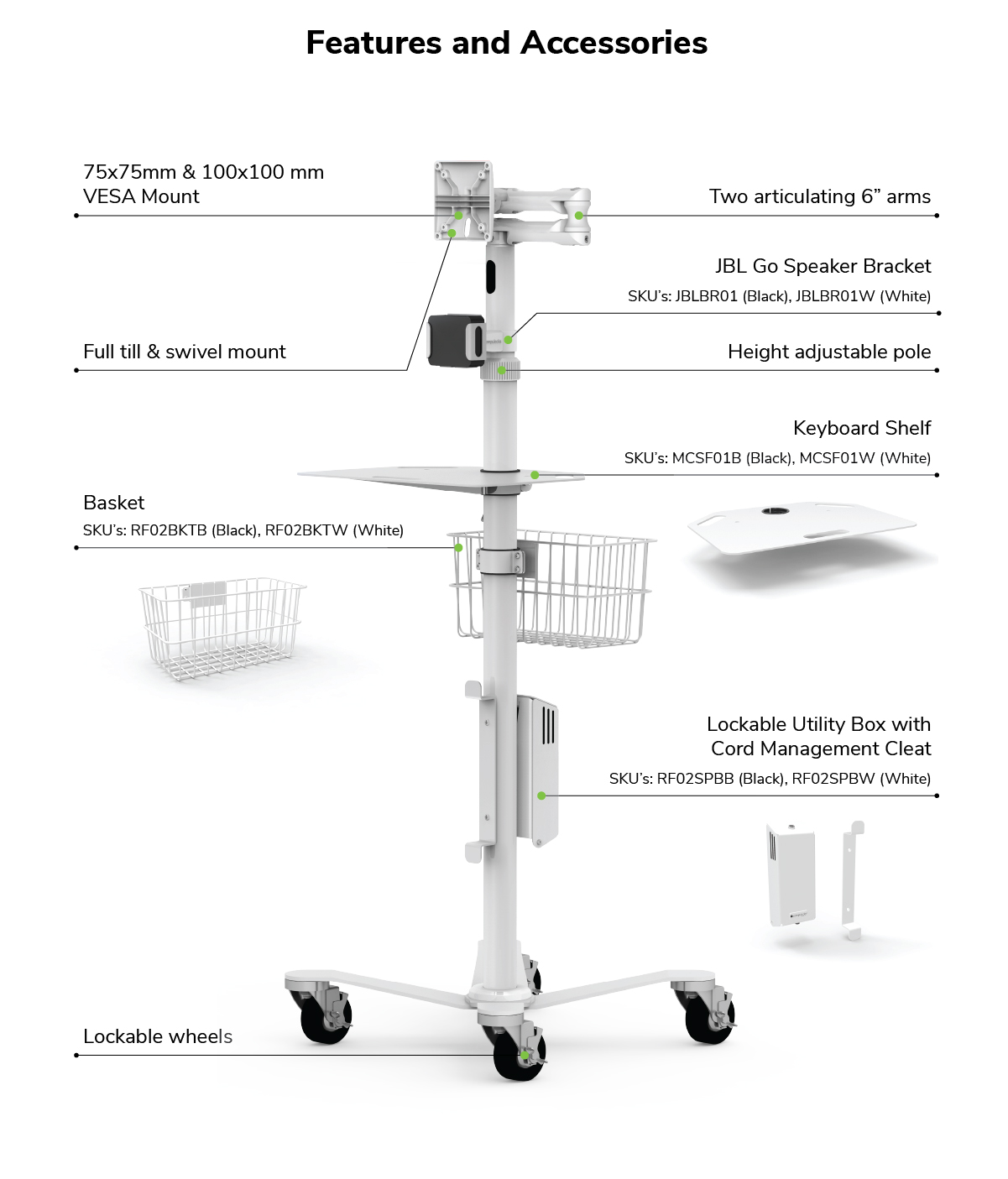 Rolling floor stand