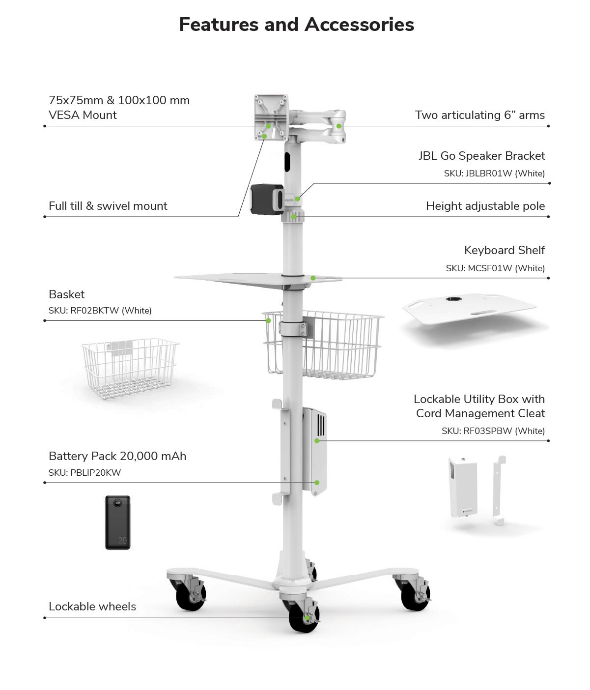 Rolling floor stand