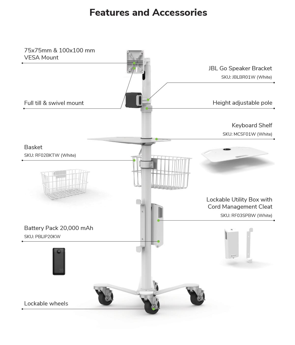 Rolling floor stand